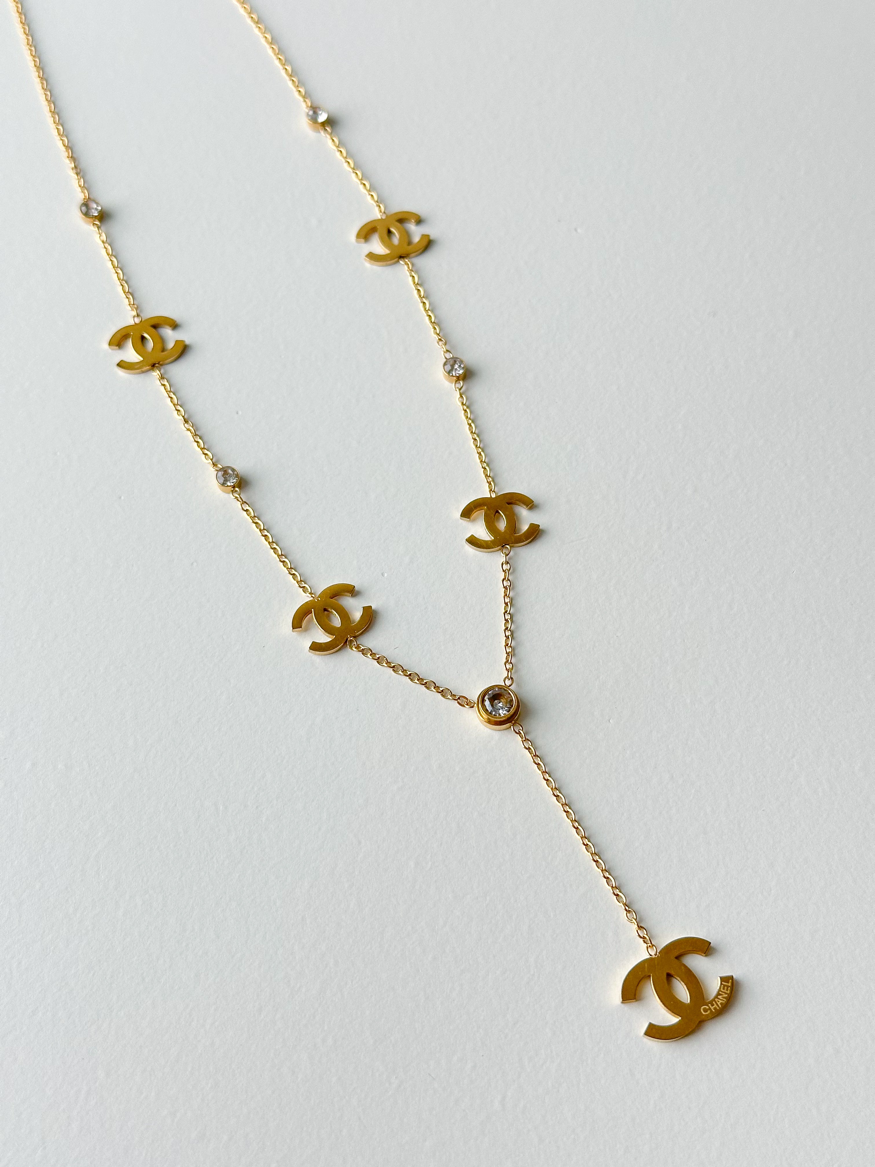 Coco Diamond Dangle Necklace