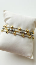 Mini Two Toned Beaded Bracelet Set